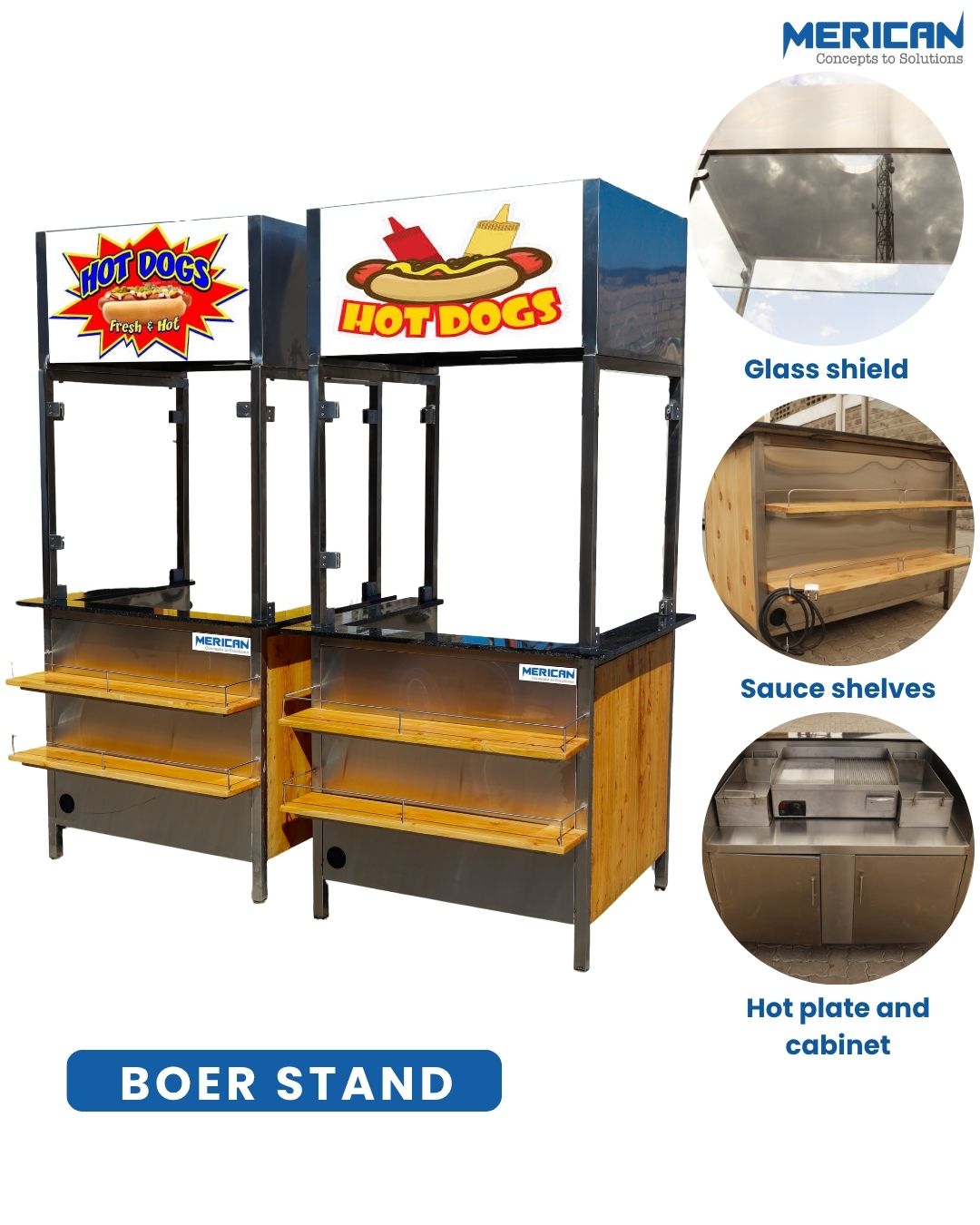 Hot Dog Stand Stainless Steel